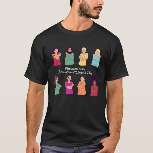 2023年3月8国際的日の女性の日がEquを受け入れる Tシャツ (正面)