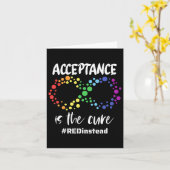 2023年4月に自閉症意識衣服が赤に変わり#r カード (黄色い花)