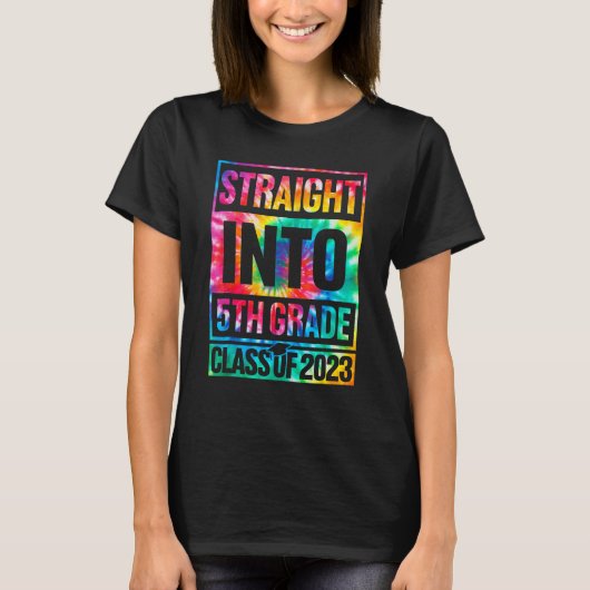 2023年5年生クラス0fにストレートSchoに戻る Tシャツ (正面)