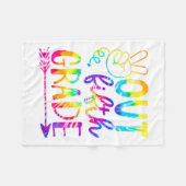 2023年5年生絞り染め最終日 フリースブランケット (正面(横))