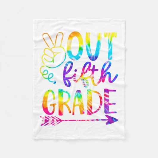 2023年5年生絞り染め最終日 フリースブランケット (正面)