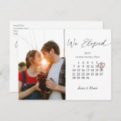 2023年5月のカレンダー月のピンクハート日 ポストカード (正面/裏面)