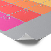 2023年5月プランカレンダー色の日 ポスター (角)