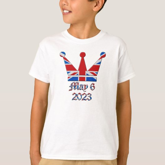 2023年5月6日チャールズ国王戴冠式 Tシャツ (正面)