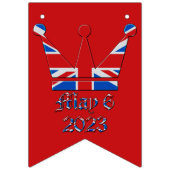 2023年5月6日チャールズ皇太子の即位 バンティングフラッグ (第1の旗)