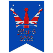 2023年5月6日チャールズ皇太子の即位 バンティングフラッグ (第3の旗)