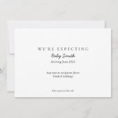 2023年6月のベビー月を予定しているカレンダーニュース 招待状 (裏面)