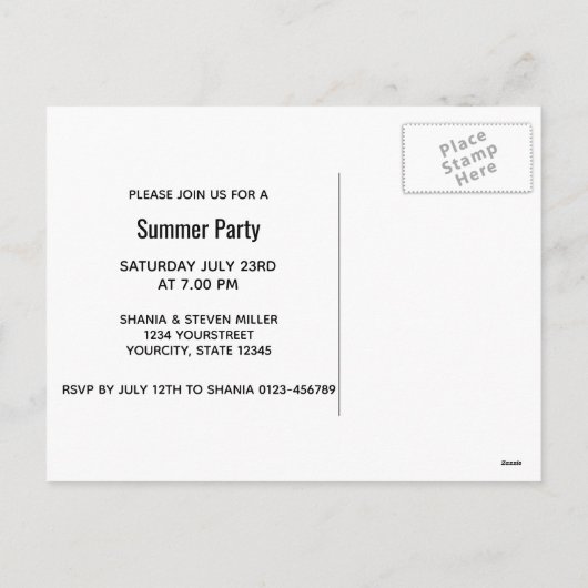 2023年7月のクリスマスイカビーチ シーズンポストカード (裏面)