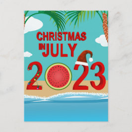 2023年7月のクリスマスイカビーチ シーズンポストカード