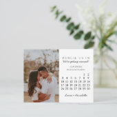 2023年9月の日付を月次カレンダーに保存 ポストカード (スタンド正面)