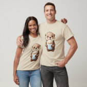 2023年 カワウソのミルクティーTシャツ かわいい Tシャツ (ユニセックス)