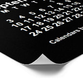 2023年 ネオン ホワイト 壁掛けカレンダー / Janz Poster ポスター (角)