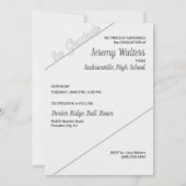 2023年 幾何学的な形の写真 卒業のお知らせ 招待状 (裏面)