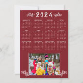 2023年 18枚の写真コラージュ キャプション 2024カレンダー シーズンカード (裏面)