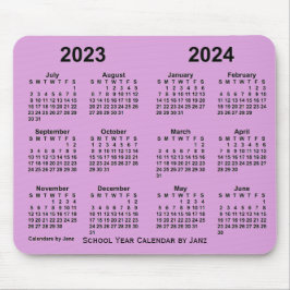 2023年～2024年ヤンツ・プラム校年予定表 マウスパッド