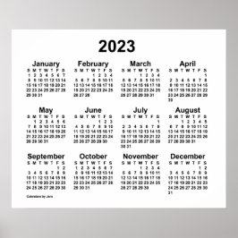 2023年 Janz 白壁カレンダー ポスター