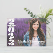 2023年QRコーシンプルドの卒業海軍写真科クラス 招待状 (スタンド正面)