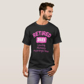 2023愛退職したする月曜日の朝の今女性2 Tシャツ (正面フル)