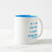 2023感動的おもしろい青 ツートーンマグカップ (正面右)