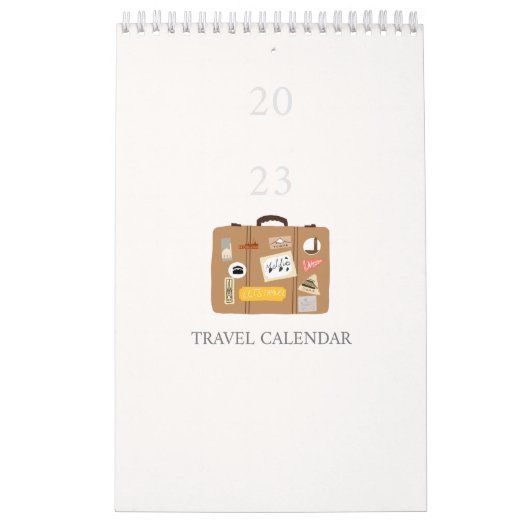 2023旅行カレンダー カレンダー (カバー)