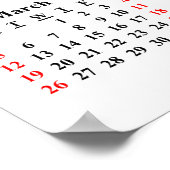 2023独自のポスターカスタムカレンダーの作成 ポスター (角)