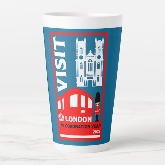 2023王室の年5月の戴冠日 カフェラテマグ (正面)