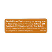 2023琥珀金ゴールド栄養事実 ラベル (正面)