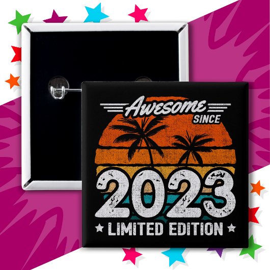 2023生まれ年以来2023年限定版レトロ素晴らし 缶バッジ