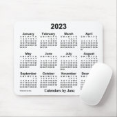 2023白カレンダーby Janz Mouse pad マウスパッド (マウス)