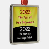 2023祝離婚メタルオーナメント メタルオーナメント (右)