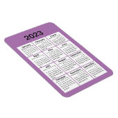 2023紫ミニカレンダーマグネット マグネット (右側)