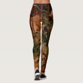 2023絵画年ヨーロッパのうさぎのヨガ レギンス (裏面)