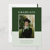 2023緑のモダンシンプル 案内ポストカード (正面/裏面)