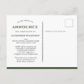 2023緑のモダンシンプル 案内ポストカード (裏面)