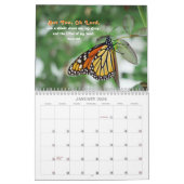 2023花と蝶の高揚詩付き カレンダー (1月 2026)