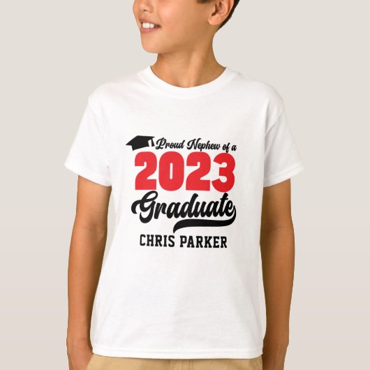 2023誇りを持った年赤字本のはっきりした甥 Tシャツ (正面)