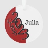 2023赤いカスタムクラス写真 オーナメント (裏面)