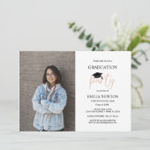 2023赤面白写真卒業パーティー 招待状 (スタンド正面)