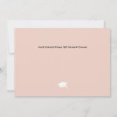 2023赤面白写真卒業パーティー 招待状 (裏面)