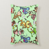 2023走年かわいいマンガ走ーのLグのまわりにリーンBG アクセントクッション (正面(垂直))