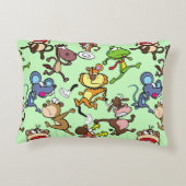 2023走年かわいいマンガ走ーのLグのまわりにリーンBG アクセントクッション (裏面)