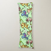 2023走年かわいいマンガ走ーのLグのまわりにリーンBG ボディピロー (正面縦)