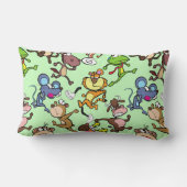 2023走年かわいいマンガ走ーのLグのまわりにリーンBG ランバークッション (裏面)