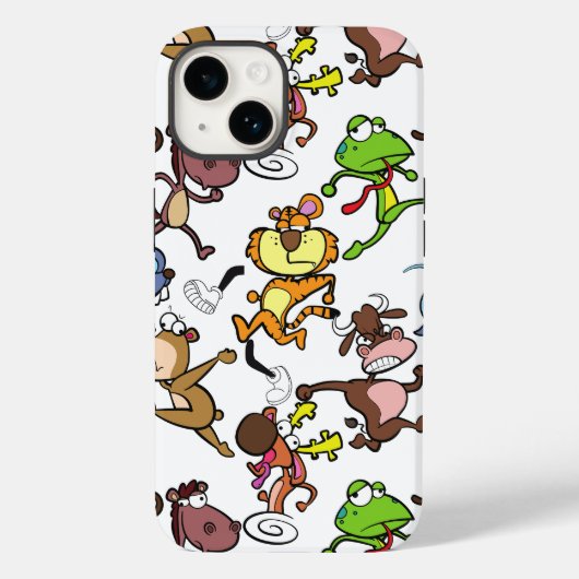 2023走年かわいいマンガ走ーズBGのまわりになし Case-Mate iPhoneケース (裏面)