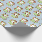 2023辰年餅かわいい新年 ラッピングペーパー (角)