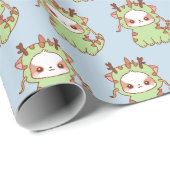 2023辰年餅かわいい新年 ラッピングペーパー (ロールコーナー)