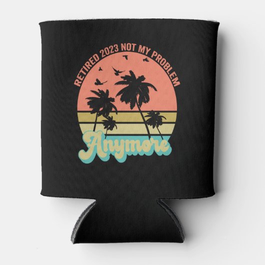 2023退職したは問題ではなくなったおもしろいヴィンテージ 缶クーラー (正面)