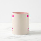 2023退職した年退職女子顔リップサングラス マグカップ (中央)