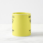 2023退職した年退職女子顔リップサングラス マグカップ (中央)