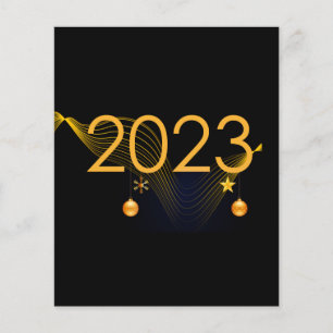 2023黒と金ゴールド チラシ